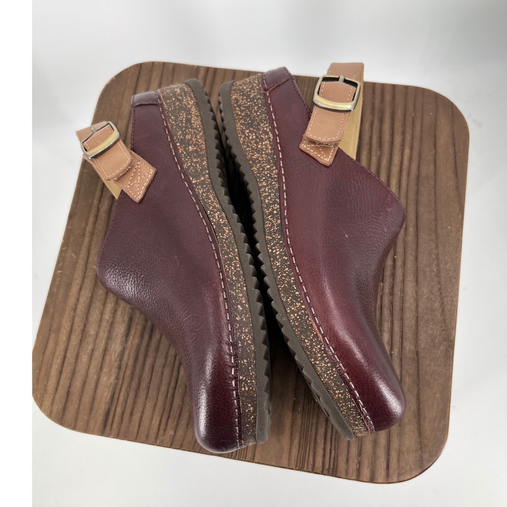 Dansko Merrin Milled Clogs Cordovan Burgundy Slingback 9605-815300 Size 39 - Picture 6 of 10